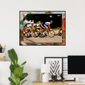 Poster Missouri Cycling Taille d'impression plus grande (Bureau à domicile)