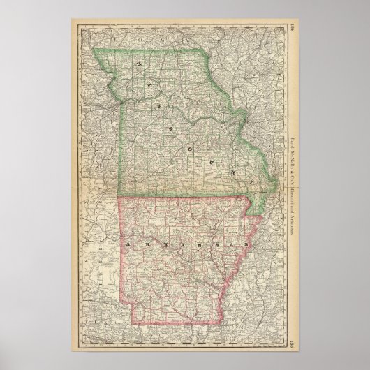 Poster Missouri et Arkansas (Devant)