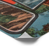 Poster Missouri - Les Ozarks - Grandes Lettres Scènes 2 (Coin)