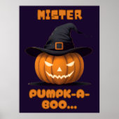 Poster Mister Pumpk-A-Boo Halloween Pumpkin (Devant)