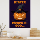 Poster Mister Pumpk-A-Boo Halloween Pumpkin (Cuisine)