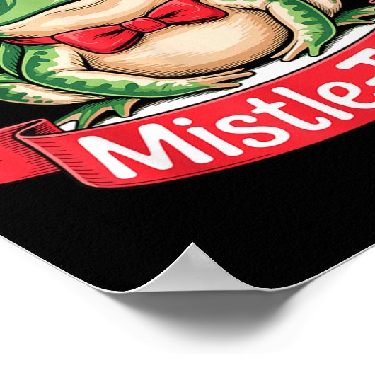 Poster Mistle-toad Funny Christmas Toad Pun  (Coin)