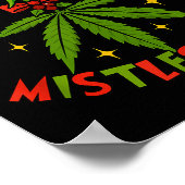 Poster Mistlestoned Weed Leaf Funny Stoner Christmas (Coin)