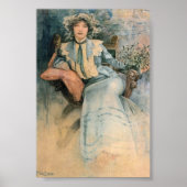 Poster Mistletoe d'Alphonse Maria Mucha (Devant)