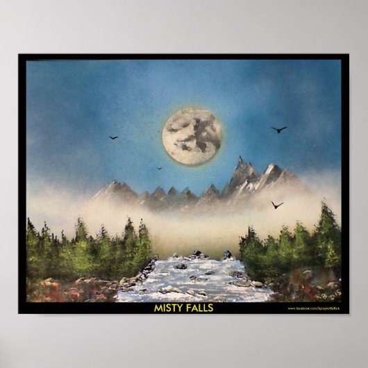 Poster Misty Falls (Devant)