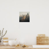 Poster Misty Forest Morning Landscape (Cuisine)