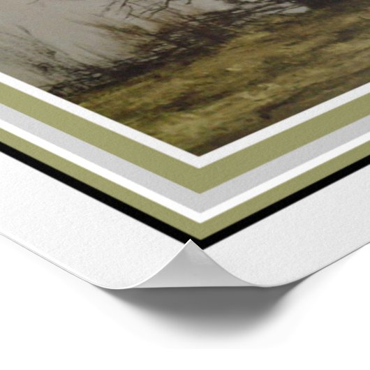 Poster Misty Morn par David Shephard 16 x 20 (Coin)