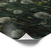 Poster Misty Morning Meadow Deer (Coin)