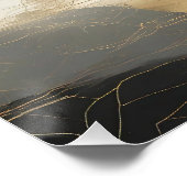 Poster Misty Mountain Black & Gold (Coin)
