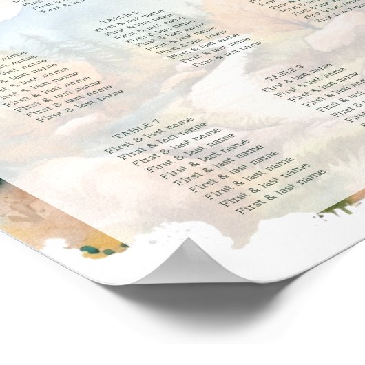 Poster Misty Mountain Mariage (Coin)