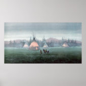 Poster MISTY TIPI CAMP par SHARON SHARPE (Devant)