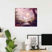 Poster MISTY UNICORN par SHARON SHARPE (Bureau à domicile)
