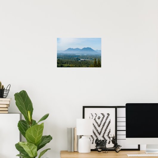 Poster Misty Valley à Tofino - Colombie-Britannique, Cana (Bureau à domicile)