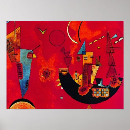 Poster Mit und Gegen, 1929 par Wassily Kandinsky (Devant)