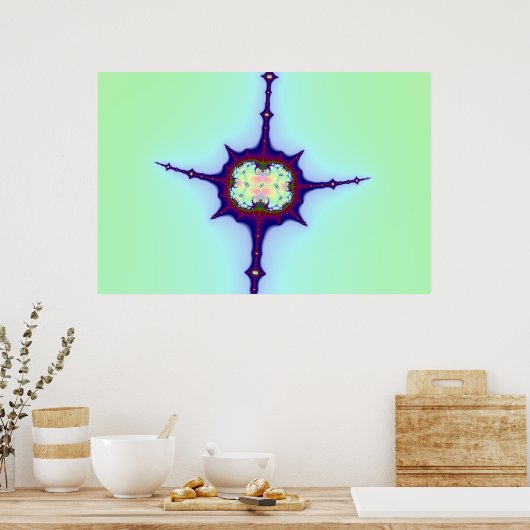 Poster Mitose Fractal (Cuisine)