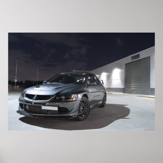Poster Mitsubishi Evolution 8 (Devant)