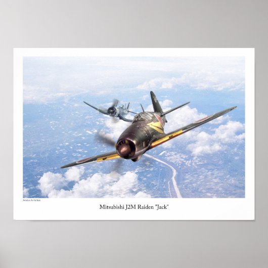 Poster Mitsubishi J2M Raiden "Jack" (Devant)