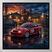 Poster Mitsubishi Lancer Evolution VI (Devant)