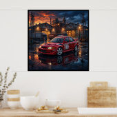 Poster Mitsubishi Lancer Evolution VI (Cuisine)