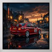 Poster Mitsubishi Lancer Evolution VI (Devant)