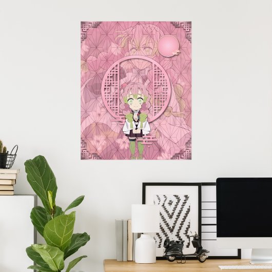 Poster Mitsuri Kanroji Chibi (Bureau à domicile)