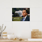 Poster Mitt Romney & Maison Blanche (Cuisine)