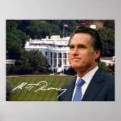 Poster Mitt Romney & Maison Blanche (Devant)