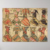 Poster Mittelalterliche Wappen (Devant)