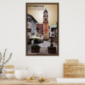 Poster Mittenwald, Allemagne (Cuisine)