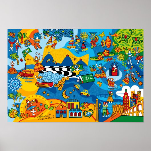 Poster Mix Brasil par Mônica Fuchshuber (Devant)