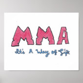 Poster MIXED MARTIAL ART C'est un mode de vie (Devant)