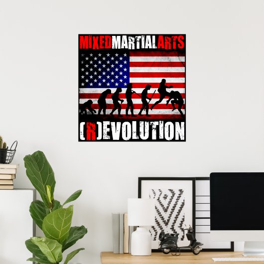 Poster MIXED MARTIAL ART - Evolution (Révolution) Graphiq (Bureau à domicile)