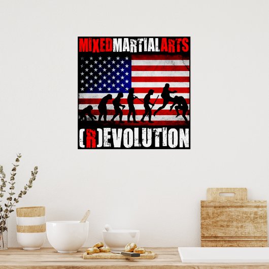 Poster MIXED MARTIAL ART - Evolution (Révolution) Graphiq (Cuisine)