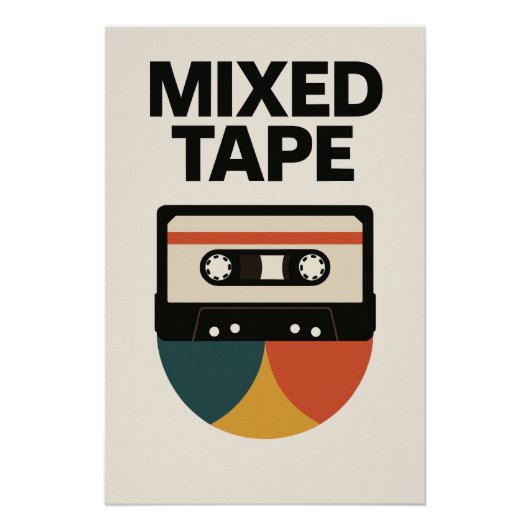 Poster MIXED TAPE – L’hommage visuel à vos compilations (Devant)