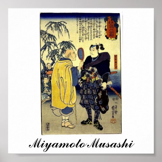 Poster Miyamoto Musashi et le Fortune Teller c. Années 18 (Devant)