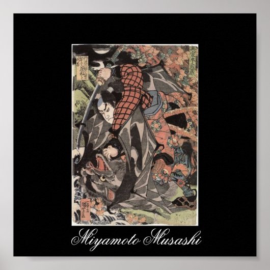 Poster Miyamoto Musashi Peinture, c. Années 1800 (Devant)