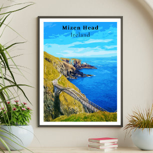 Poster Mizen Head Cork Irlande Style rétro
