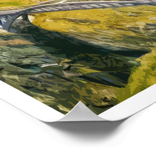 Poster Mizen Head Cork Irlande Style rétro (Coin)