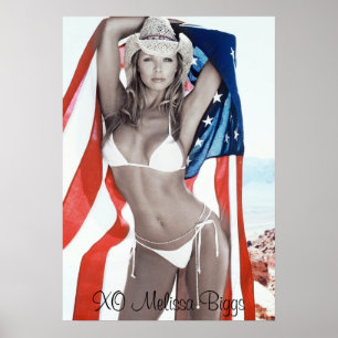 Poster MJB maillot de bain Calendrier American Shot, XO M