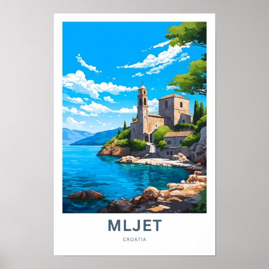 Poster Mljet Croatie Imprimer (Devant)