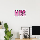 Poster Mlle (Bureau à domicile)