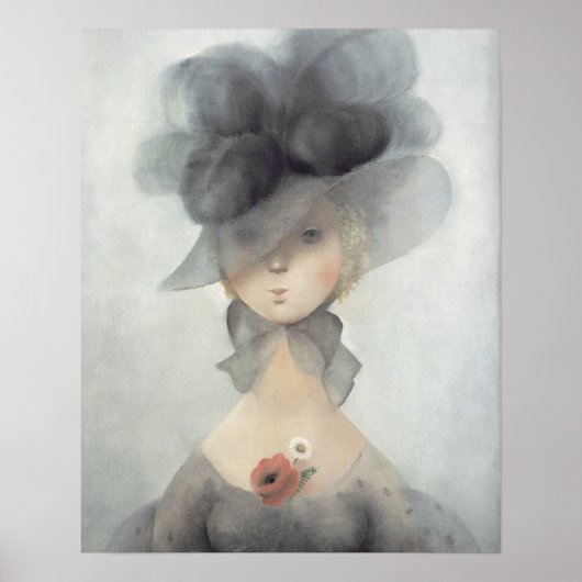 Poster Mlle 2597 Desire kneels in front of Honour implori (Devant)