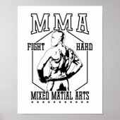 Poster MMA Combattants de la lutte contre la violence (Devant)