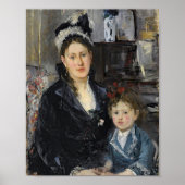 Poster Mme Boursier et sa fille | Berthe Morisot (Devant)