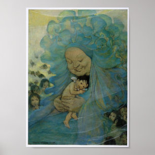 Poster Mme Doasyouwouldbedoneby and Water babies, 1916
