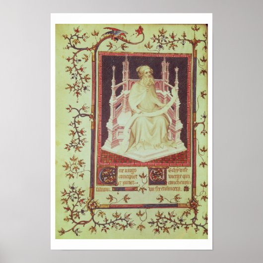 Poster Mme Fr 13091 f.11v Le Prophète Isaïe, du Ps (Devant)