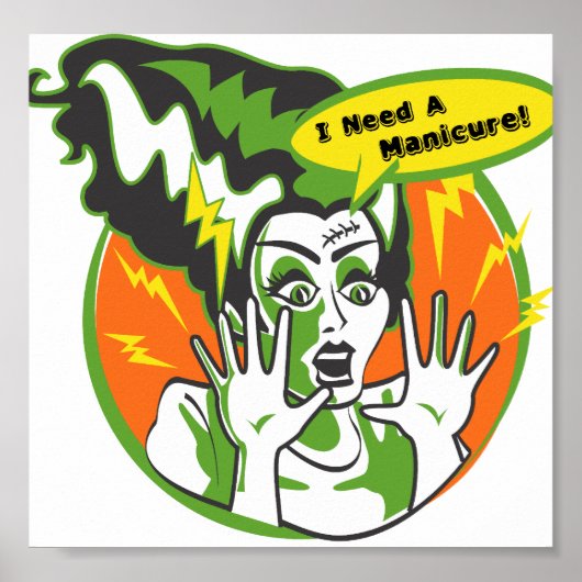 Poster Mme Frankenstein a besoin d'une manucure (Devant)