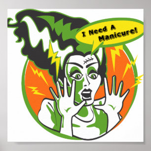 Poster Mme Frankenstein Needs une manucure