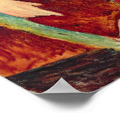 Poster Mme Hebuterne dans une chaise bleue, 1918 (Coin)