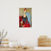 Poster Mme Hebuterne dans une chaise bleue, 1918 (Cuisine)